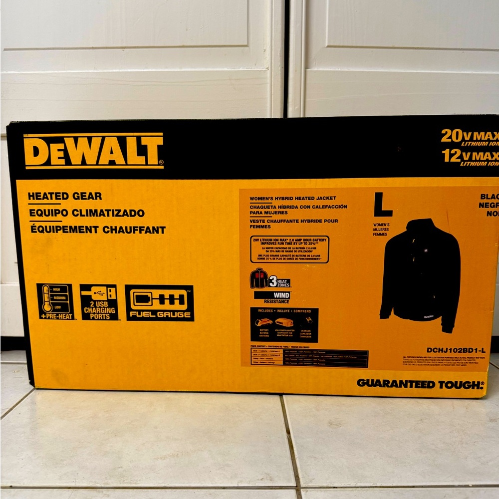 DeWalt Women's Black Heated Performance Jacket